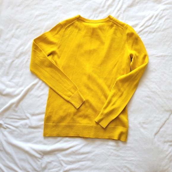 Banana Republic Golden Yellow Knit Cardigan Sweater size S - Picture 8 of 13
